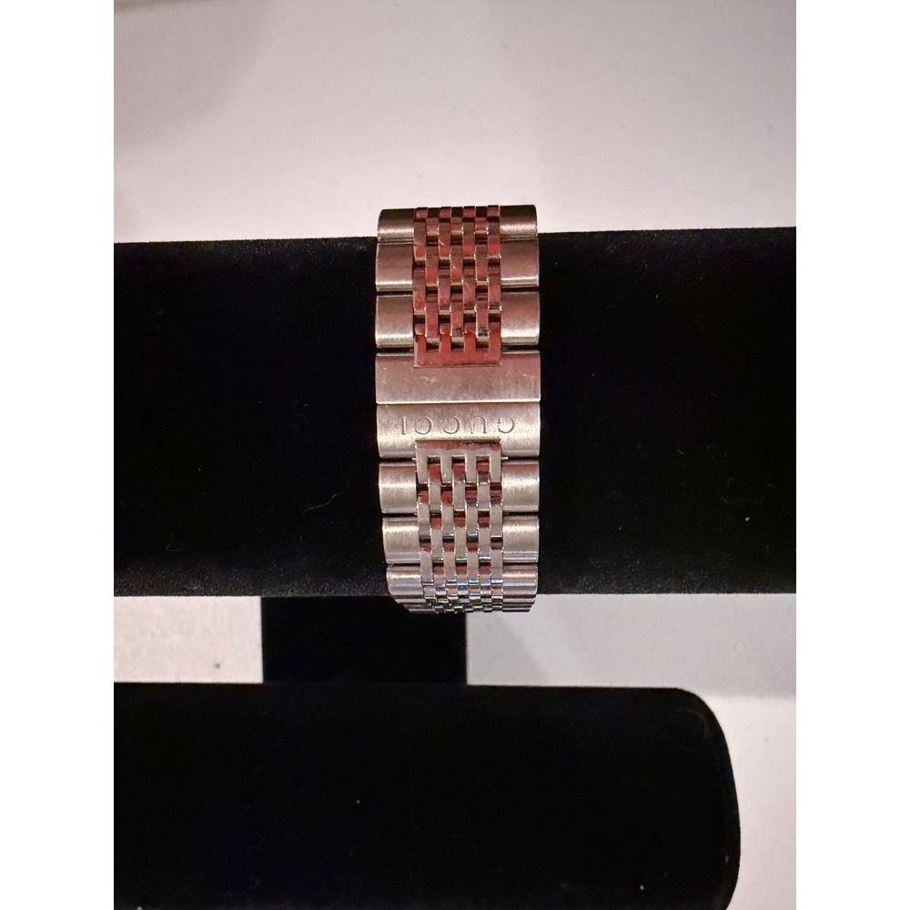 Gucci Stainless Steel Quartz Watch Dial Link Bracelet - Picture 3 of 6